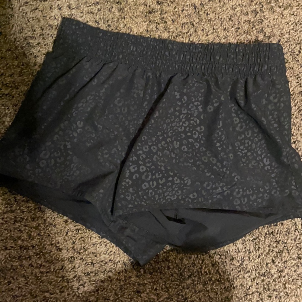 Cheetah print workout shorts